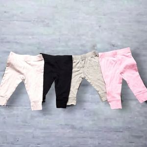 3/$15! GERBER 4 Pairs of Baby Girl Pants Bundle, Size 3-6M
